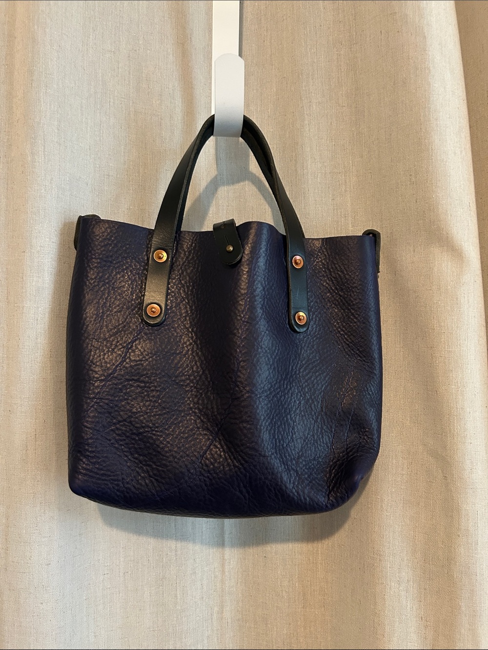 Go Forth Goods mini Avery Tote Violet leather